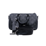 thumbnail Keepall Bandoulière 25 in black and grey monogram PHW