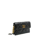thumbnail 19 Bag In Black Lambskin Quilted Flap Clutch Multi Hardware Seri 31 - L'UXE LINK