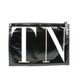 thumbnail vt clutch black patent with tn logo white - L'UXE LINK