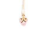 thumbnail Rose Dior Pré Catelan Rose Gold/Diamonds/Pink Quartz Necklace - L'UXE LINK
