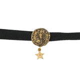 thumbnail Astrology Scorpio Pendant In Ribbon/Metal Choker Necklace - L'UXE LINK