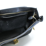 thumbnail Trapeze black crocodile embossed ghw - L'UXE LINK