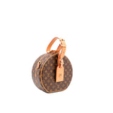 thumbnail Petite Boite Chapeau Bag Monogram Canvas with Strap - L'UXE LINK