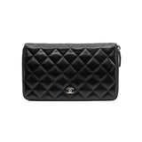 thumbnail cf zippy wallet in lambskin black phw seri 20