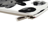 thumbnail clutch white patent with black flower - L'UXE LINK