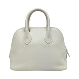 thumbnail Mini Bolide Evercolor Leather In 01 White/Lime U Stamp PHW - L'UXE LINK