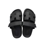 thumbnail chypre sandal in leather Black phw#34 - L'UXE LINK