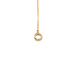 thumbnail love necklace 2 diamond necklace 18k rg seri JGN568 - L'UXE LINK