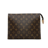 thumbnail Toiletry Pouch 26 Monogram Canvas with Strap - L'UXE LINK