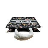 thumbnail Book Tote GM in black and beige with flowers