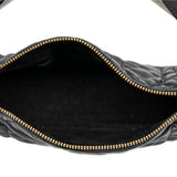 thumbnail Medium Black Lambskin Cannage Dior Vibe Hobo Bag GHW - L'UXE LINK