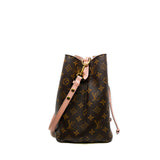 thumbnail NéoNoé In Monogram Canvas With Pink Leather Bucket Bag GHW - L'UXE LINK