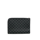 thumbnail Damier Graphite Pochette Jour GM Zippy Clutch Bag PHW - L'UXE LINK