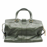thumbnail Chyc Cabas Tote Medium green Leather Aged Gold - L'UXE LINK
