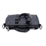 thumbnail Keepall Bandoulière 25 in black and grey monogram PHW
