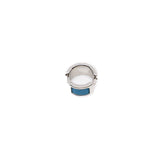 thumbnail olympe ear cuff epsom leather blue colour - L'UXE LINK