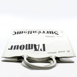 thumbnail Large Dior Surrealism Book Tote In White Printed Calfskin Bag - L'UXE LINK