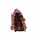 thumbnail French Calfskin Intrecciato Wingtip City Knot Bag Hibiscus Black - L'UXE LINK