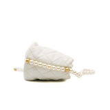 thumbnail Matelasse Pearl Chain White In Lambskin GHW Seri 31 - L'UXE LINK
