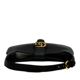 thumbnail Medium Aphrodite Black Calfskin Shoulder Bag - L'UXE LINK