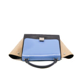 thumbnail Trapeze Small Black/Blue/White Tricolour Handle Bag PHW - L'UXE LINK