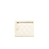 thumbnail small cf wallet in caviar white ghw #LELNXXXX - L'UXE LINK