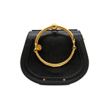thumbnail Small Nile Black Calfskin Leather Bracelet Bag GHW - L'UXE LINK