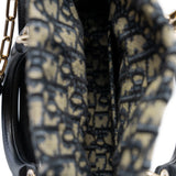 thumbnail D-joy Limited Natural Wicker Oblique Blue Canvas GHW - L'UXE LINK