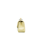 thumbnail Mini Rectangular In White/Black Lambskin Flap Bag GHW Seri GKNKXXXX - L'UXE LINK