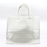 thumbnail Large Dior Surrealism Book Tote In White Printed Calfskin Bag - L'UXE LINK