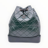thumbnail Medium Gabrielle Backpack In Lambskin Leather Dark Green Seri 26 - L'UXE LINK