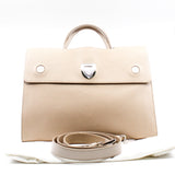 thumbnail Large Diorever In Beige Calfskin Handbag PHW With Strap - L'UXE LINK