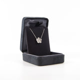 thumbnail flower pandent pt950 necklace diamonds - L'UXE LINK
