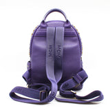 thumbnail mini pink strass backpack in purple - L'UXE LINK