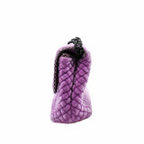 thumbnail tote in pink velvet brushed silver - L'UXE LINK
