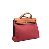 thumbnail Herbag 31 Plum Red In Canvas/Leather PHW Stamp R - L'UXE LINK