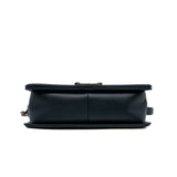 thumbnail Medium Dark Green Leboy Cordoba Paris Dallas Embossed Leather Flap Bag Ruthenium Hardware Seri 19 - L'UXE LINK