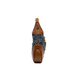thumbnail mini Jackie 1961 in denim/brown leather ghw 2022