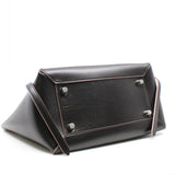 thumbnail Mini Belt Bag In Smooth Calfskin Dark Brown/Pink Handbag PHW With Strap - L'UXE LINK