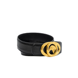 thumbnail stefano ricci with eagle buckle in ccd leather black ghw #115 - L'UXE LINK
