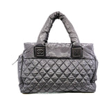 thumbnail large rain tote in grey - L'UXE LINK