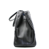 thumbnail Black Cannage Detail Leather Shopper Tote Bag With Pouch PHW - L'UXE LINK