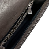 thumbnail College Medium In Quilted Calfskin Leather Dark Grey Silver - L'UXE LINK