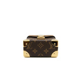 thumbnail Camera Box Monogram Reverse Canvas Handbag GHW With Strap - L'UXE LINK