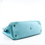 thumbnail Medium Diorissimo Mint Blue/Grey Calfskin Handbag PHW With Strap - L'UXE LINK