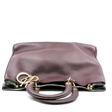 thumbnail Large Diorissimo In Burgundy Calfskin Leather GHW With Strap - L'UXE LINK