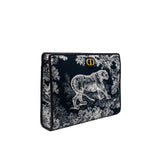 thumbnail 30 Montaigne Dea Pouch in canvas blue ghw - L'UXE LINK