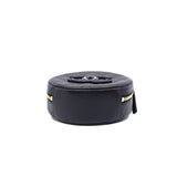 thumbnail Small Coco Mark Round Vanity Case In Black Caviar Leather GHW - L'UXE LINK