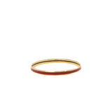 thumbnail Enamel Red/Gold Uni Bangle Bracelet - L'UXE LINK