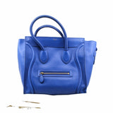 thumbnail Luggage  mini leather blue ghw - L'UXE LINK